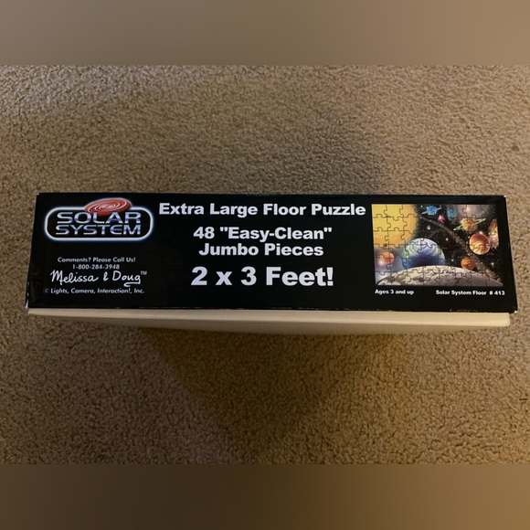 Melissa & Doug Solar System Floor Puzzle. 2 ft x 3 ft. Like new in box. 🌎🪐 - Picture 2 of 5